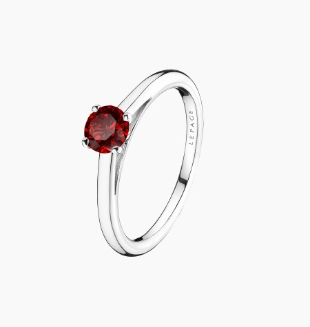 Solitaire Promesse en or et rubis / Lepage