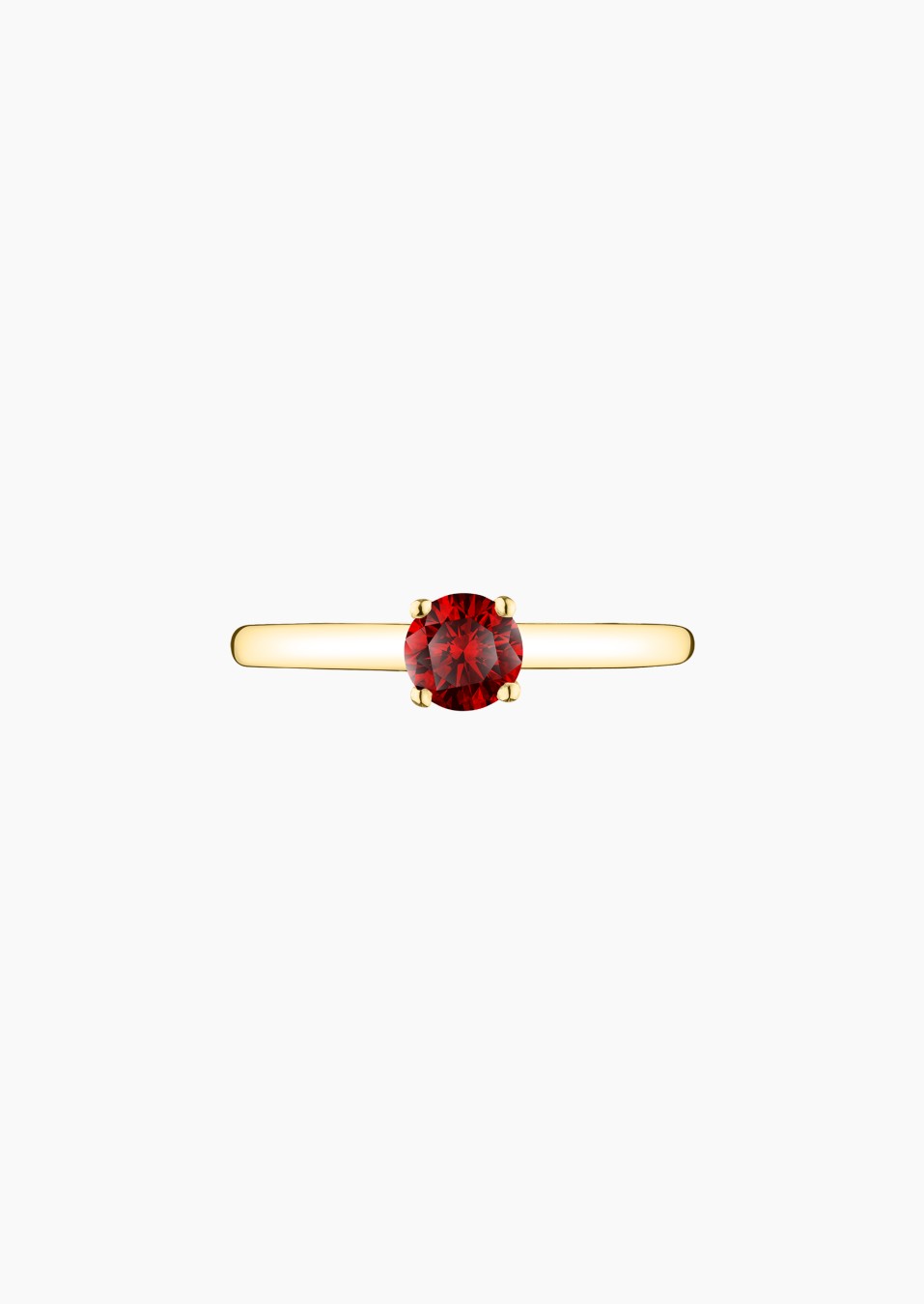Promesse solitaire in gold and ruby / Lepage Promesse solitaire in gold and ruby / Lepage