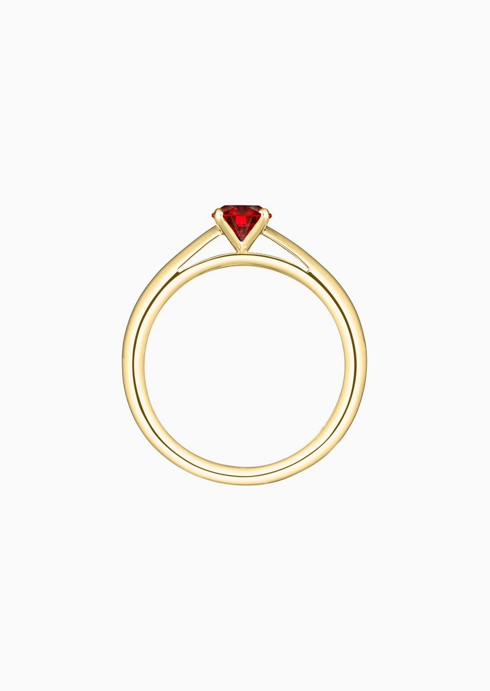 Promesse solitaire in gold and ruby / Lepage Promesse solitaire in gold and ruby / Lepage