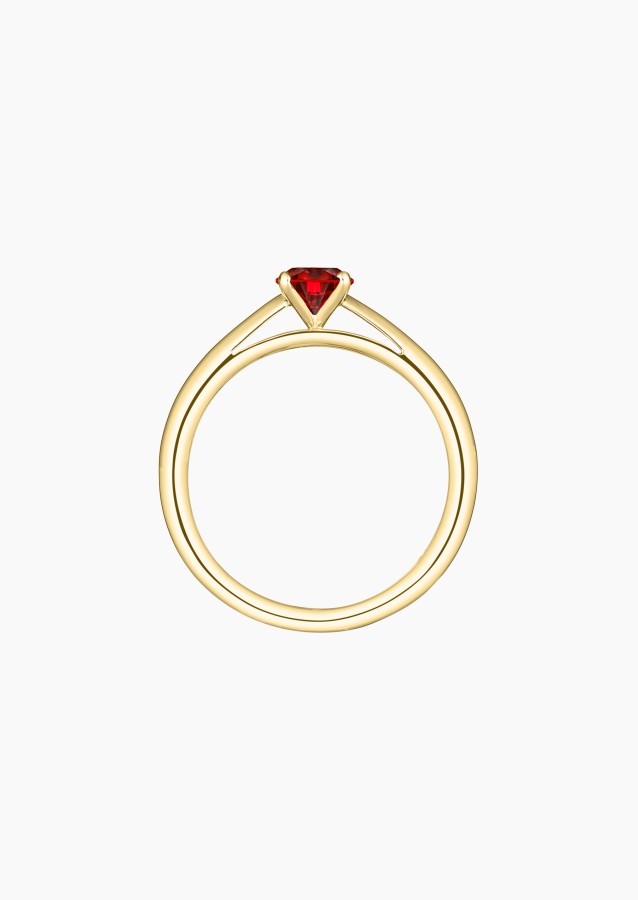 Solitaire Promesse en or et rubis / Lepage