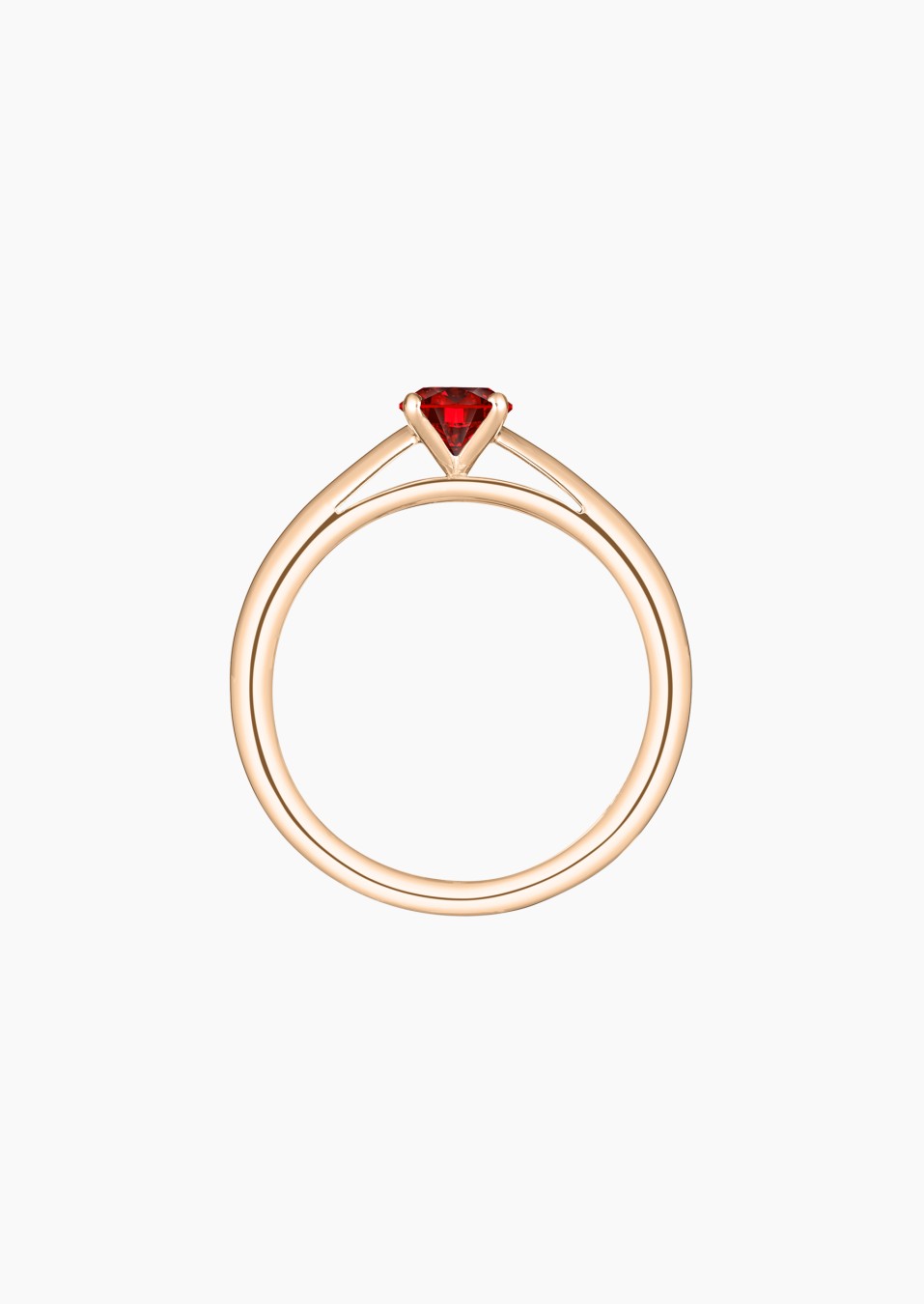 Promesse solitaire in gold and ruby / Lepage Promesse solitaire in gold and ruby / Lepage