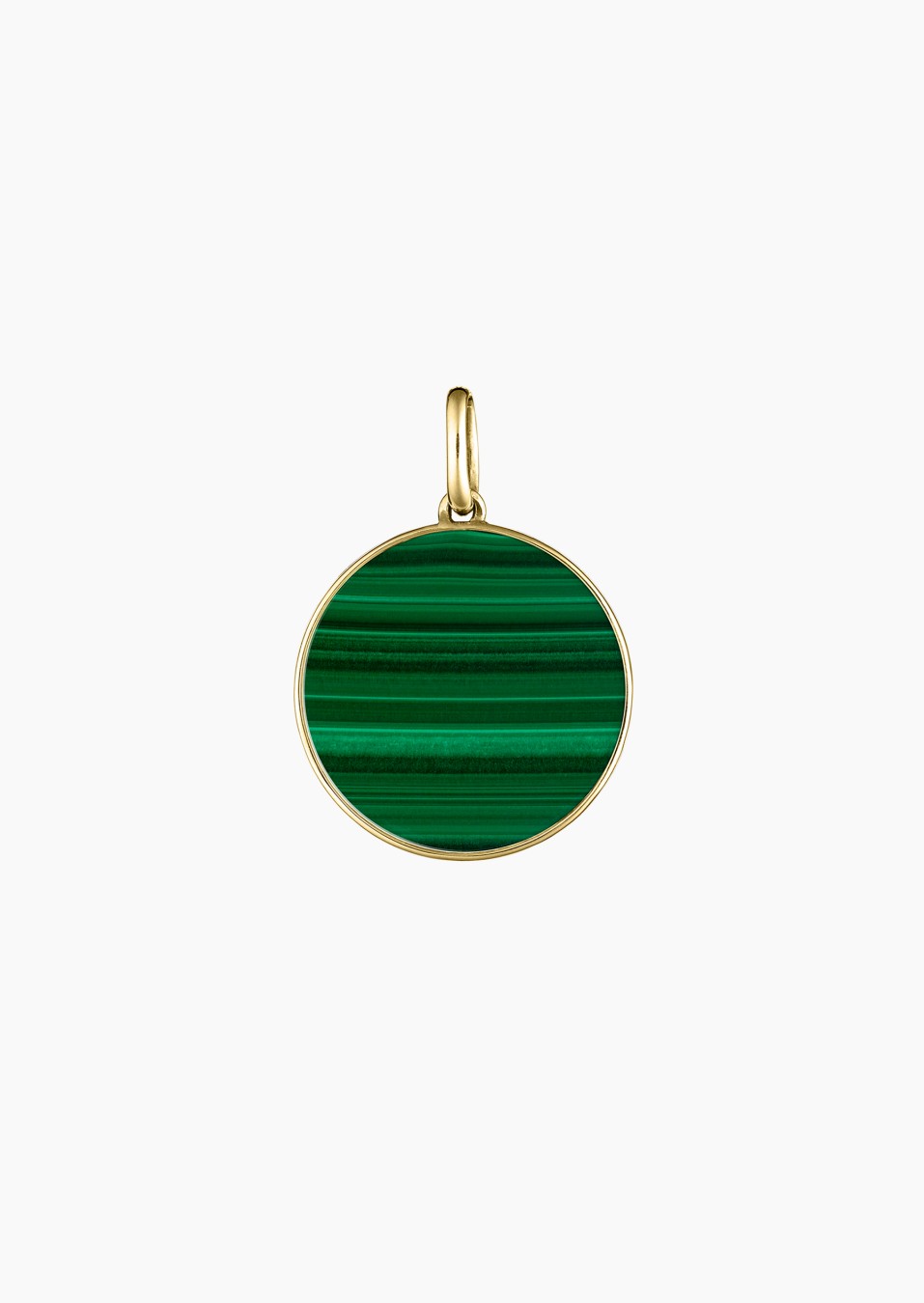 Colette Lune medal in gold and malachite / Lepage