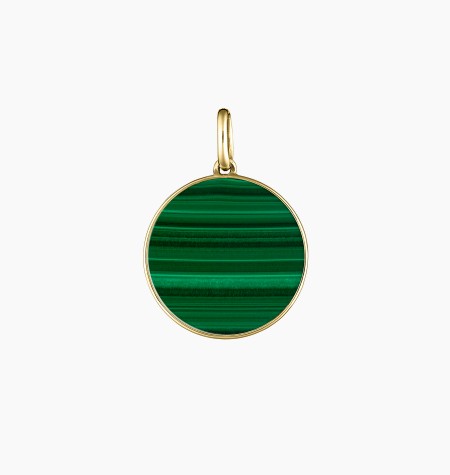 Colette Lune medal in gold and malachite / Lepage