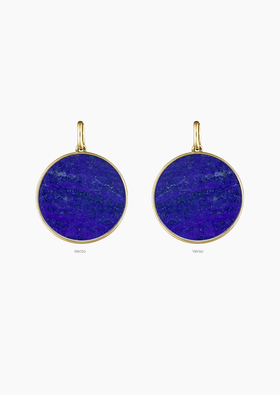 Médaille Colette Lune en or et lapis lazuli / Lepage Médaille Colette Lune en or et lapis lazuli / Lepage