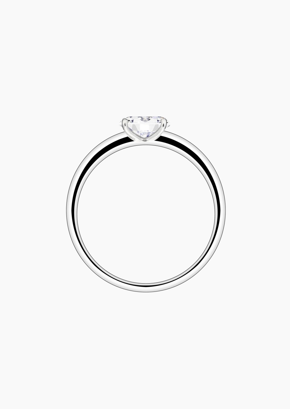 Emotion solitaire in gold and oval-cut diamond / Lepage Emotion solitaire in gold and oval-cut diamond / Lepage