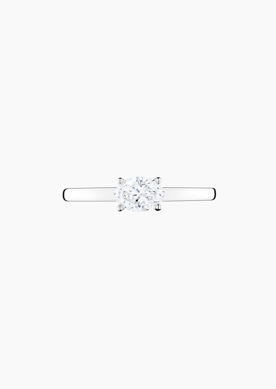 Emotion solitaire in gold and oval-cut diamond / Lepage Emotion solitaire in gold and oval-cut diamond / Lepage