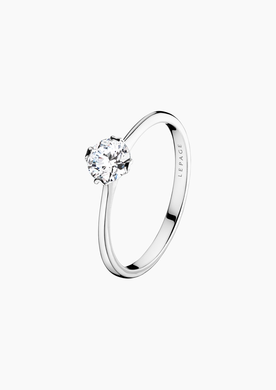 Idylle solitaire in gold and diamond / Lepage