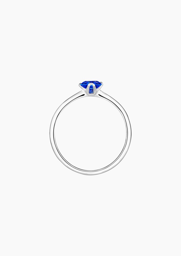 Solitaire Idylle en or et saphir / Lepage