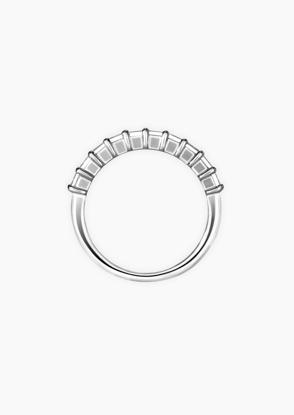 Alliance Malicieuse en or et diamants taille princesse / Lepage