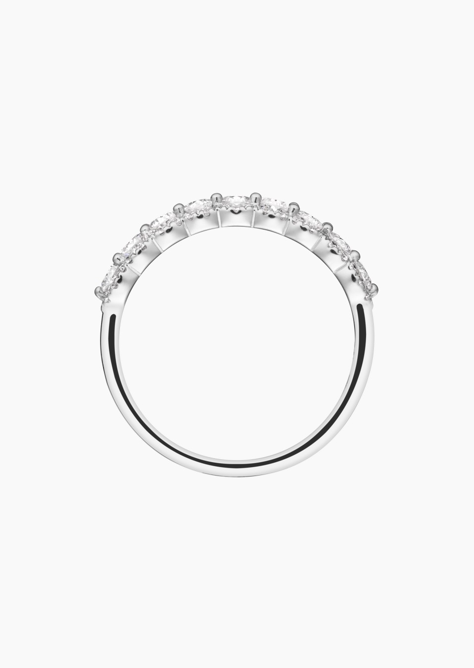 Duchesse wedding ring in gold and diamonds / Lepage