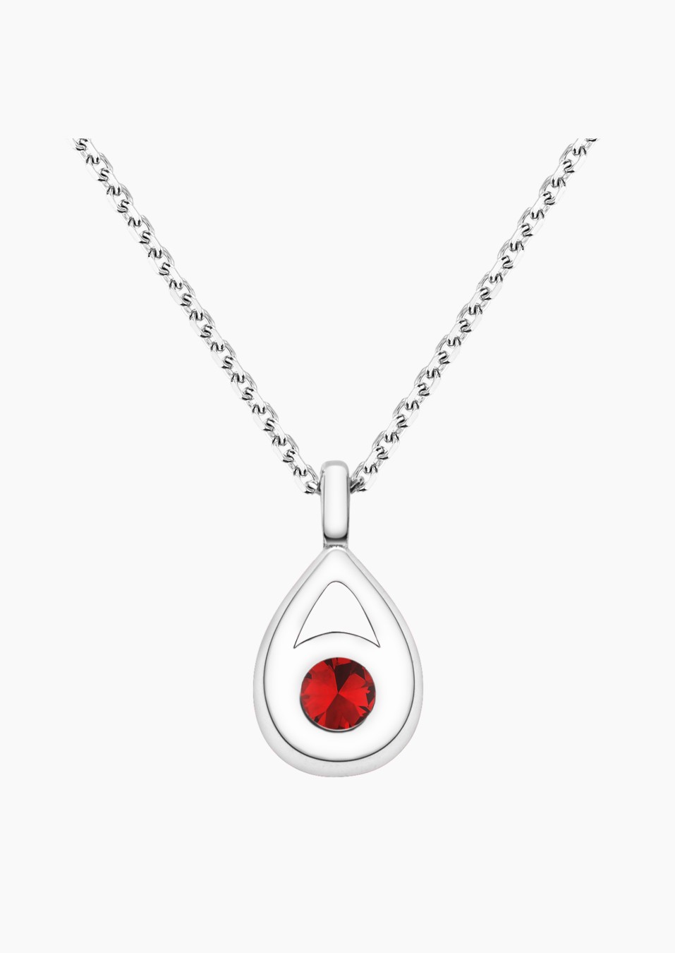 Clyde necklace in gold and ruby / Lepage