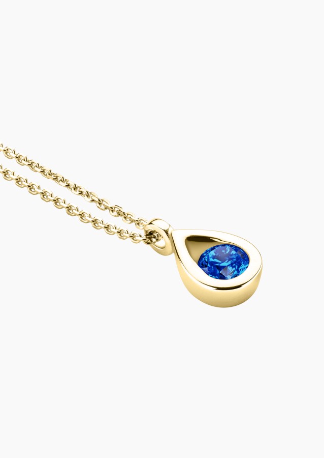Clyde necklace in gold and sapphire / Lepage