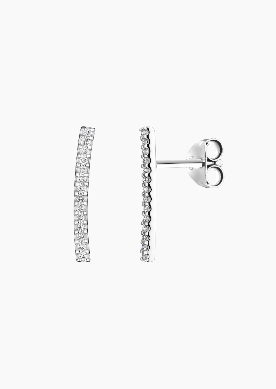 Audacieuse earrings in white gold and diamonds / Lepage