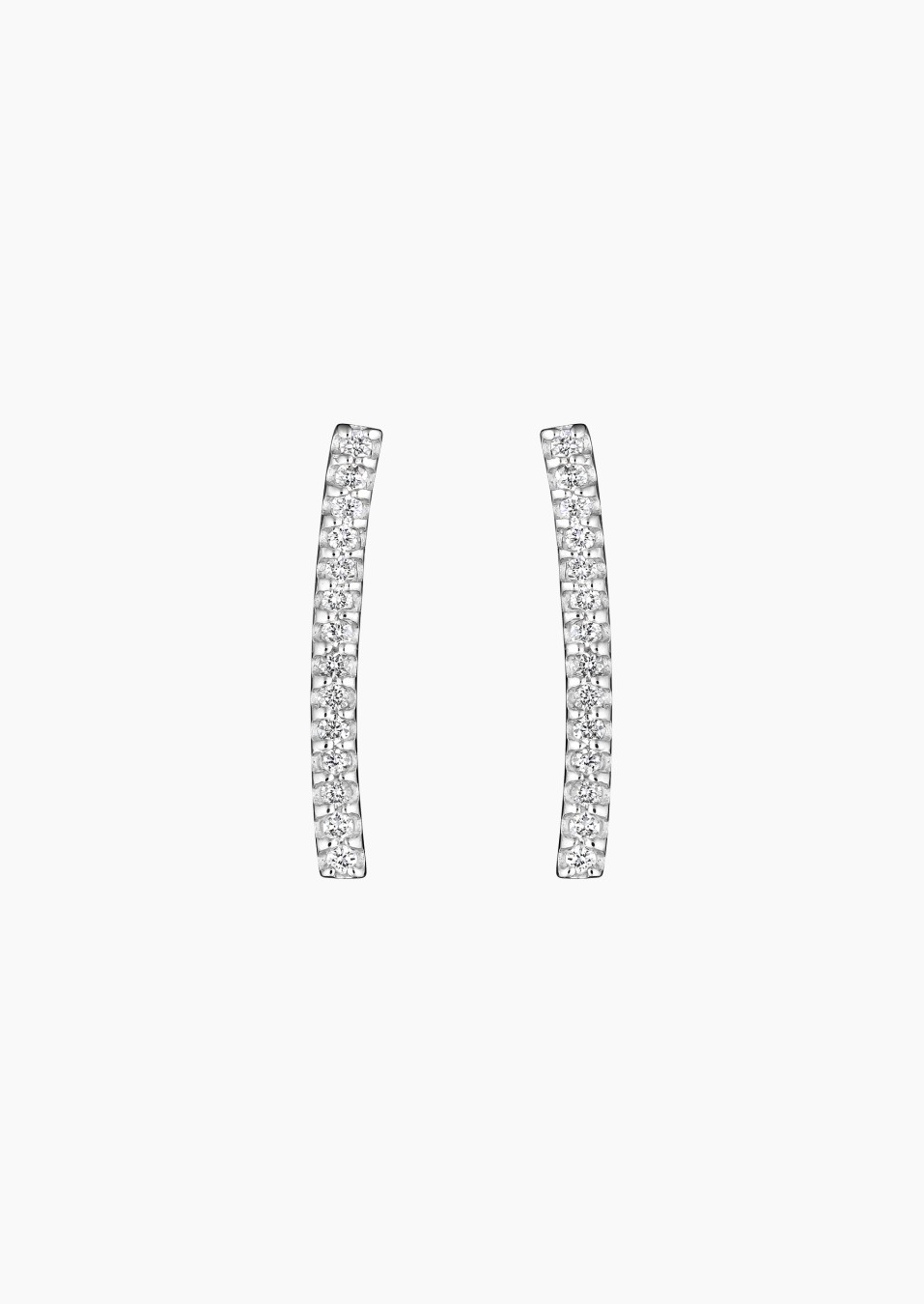 Audacieuse earrings in white gold and diamonds / Lepage