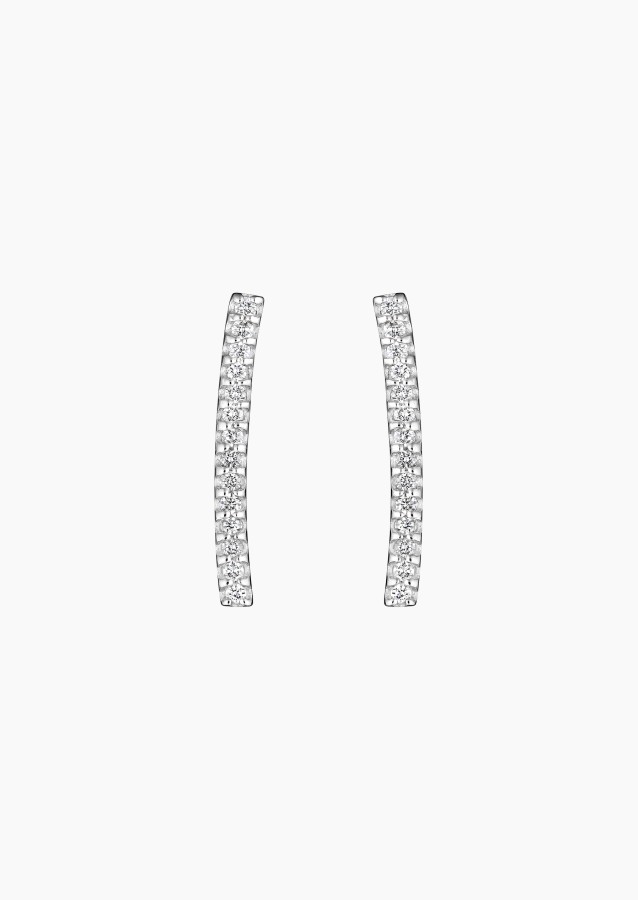 Boucles d'oreilles Audacieuse en or blanc et diamants / Lepage