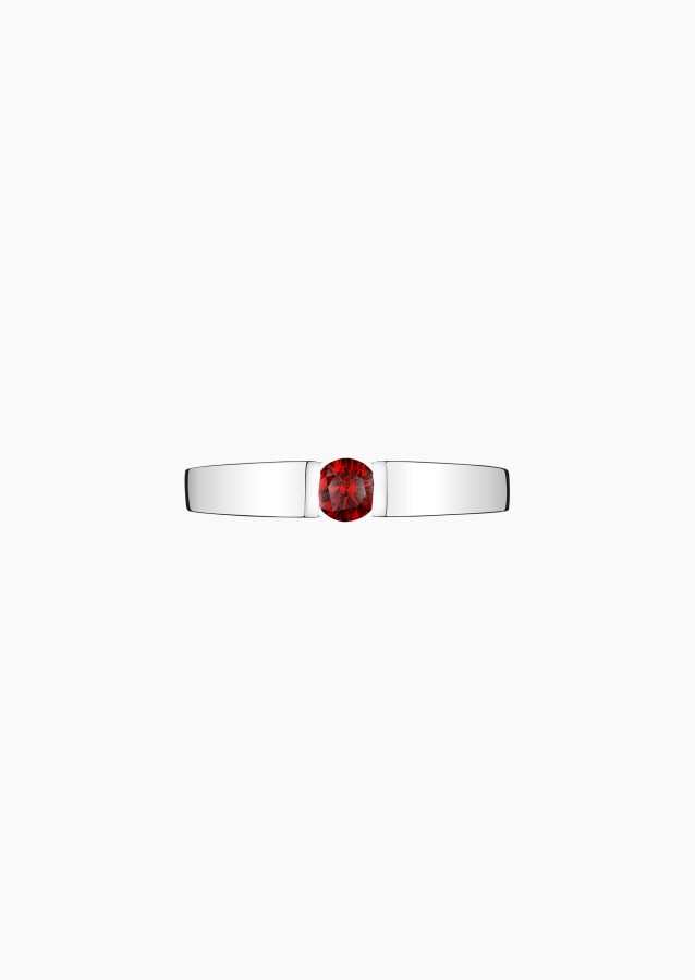 Audacieuse solitaire in gold and ruby / Lepage