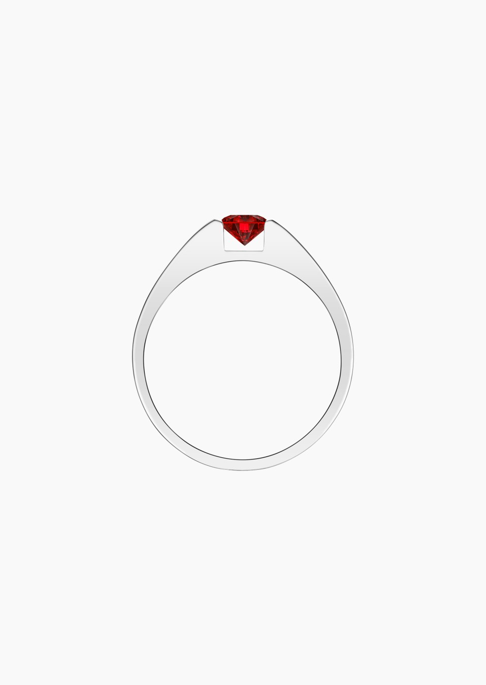 Audacieuse solitaire in gold and ruby / Lepage