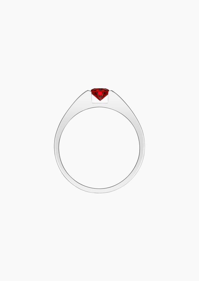 Audacieuse solitaire in gold and ruby / Lepage