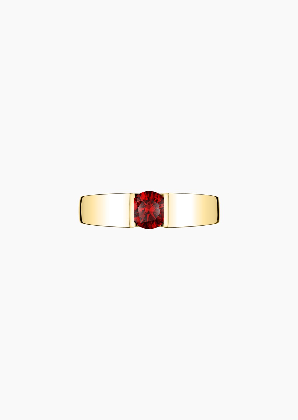Audacieuse solitaire in gold and ruby / Lepage