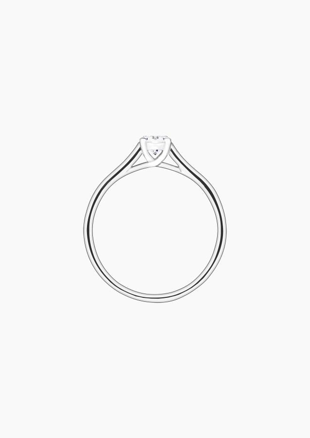 Jackie solitaire in gold and diamond / Lepage