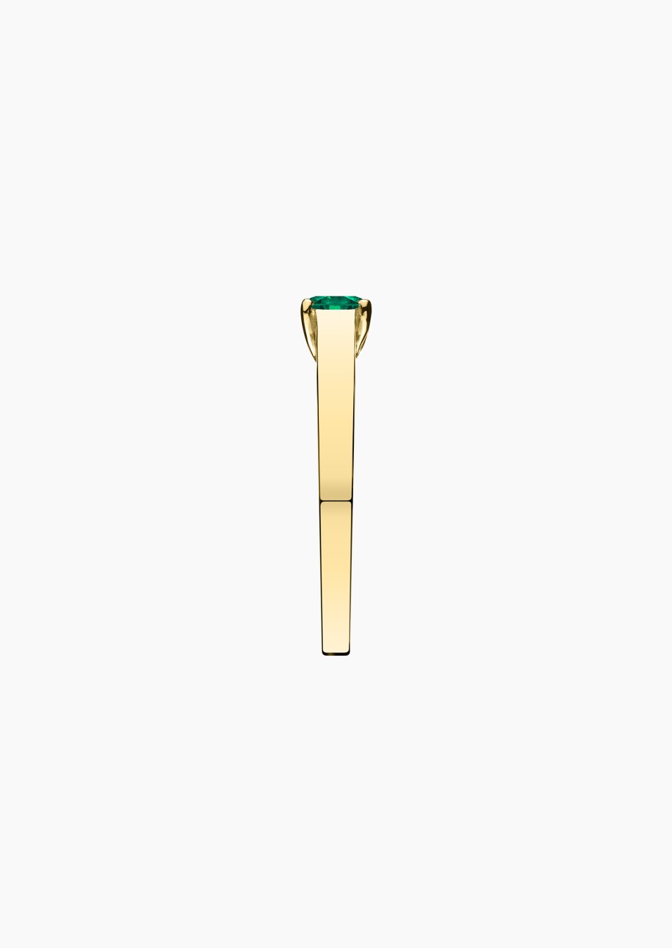 Jackie solitaire in gold and emerald / Lepage