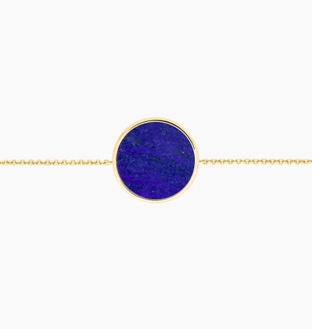 Bracelet Colette Lune en or et lapis lazuli / Lepage