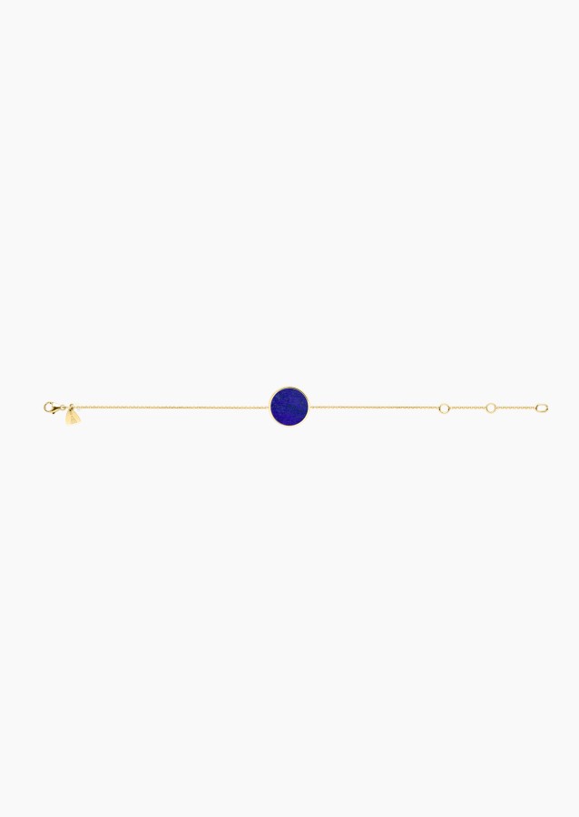 Colette Lune bracelet in gold and lapis lazuli / Lepage