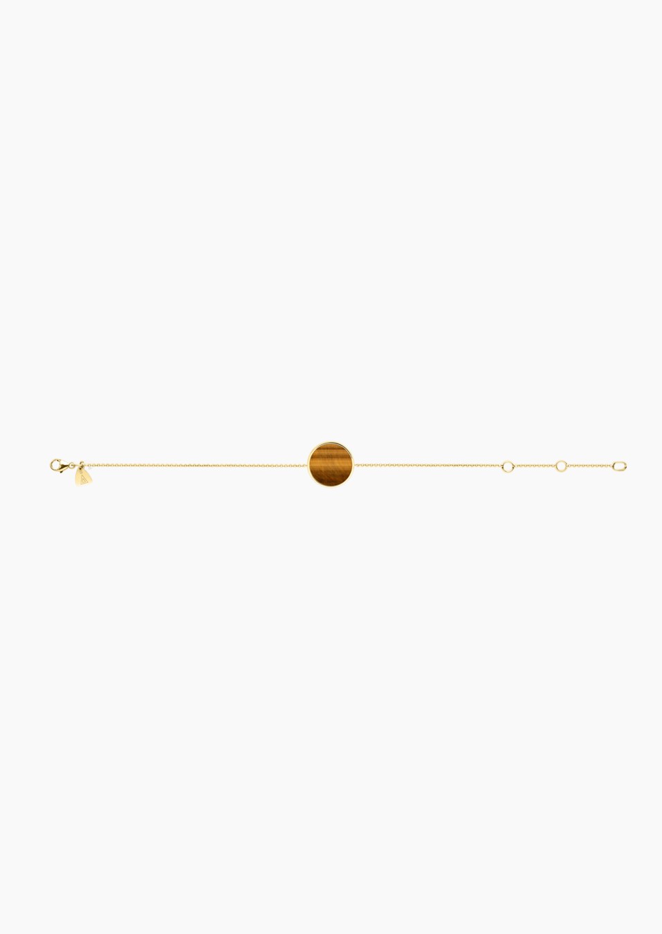 Colette Lune bracelet in yellow gold and tiger's eye / Lepage