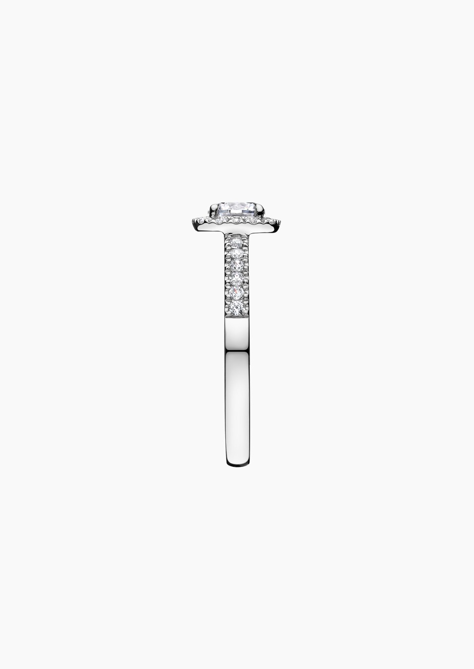 Solitaire Madame Rose en or et diamants / Lepage