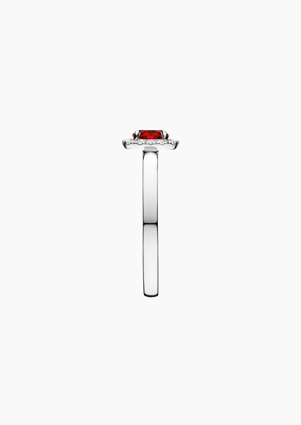 Solitaire Jolie-Rose en or, rubis et diamants / Lepage Solitaire Jolie-Rose en or, rubis et diamants / Lepage