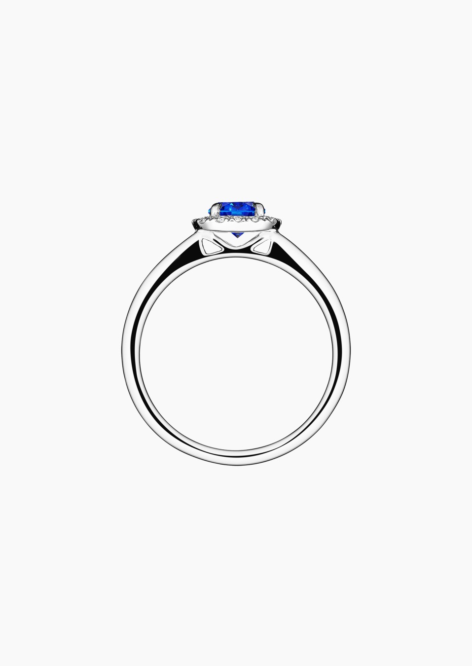 Jolie-Rose solitaire in gold, sapphire and diamonds / Lepage Jolie-Rose solitaire in gold, sapphire and diamonds / Lepage