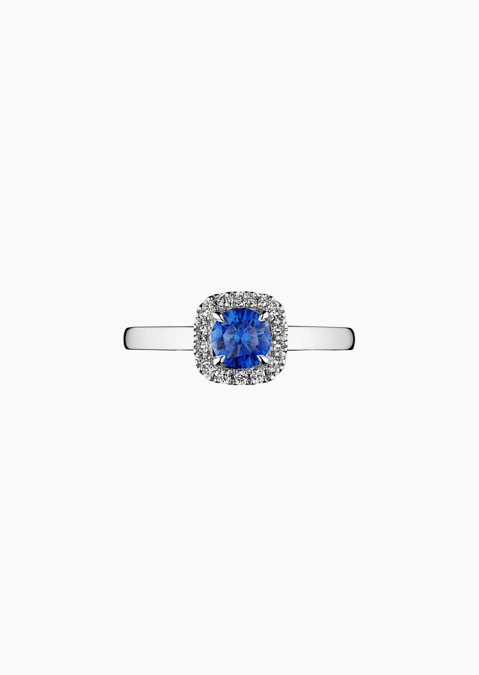 Jolie-Rose solitaire in gold, sapphire and diamonds / Lepage Jolie-Rose solitaire in gold, sapphire and diamonds / Lepage