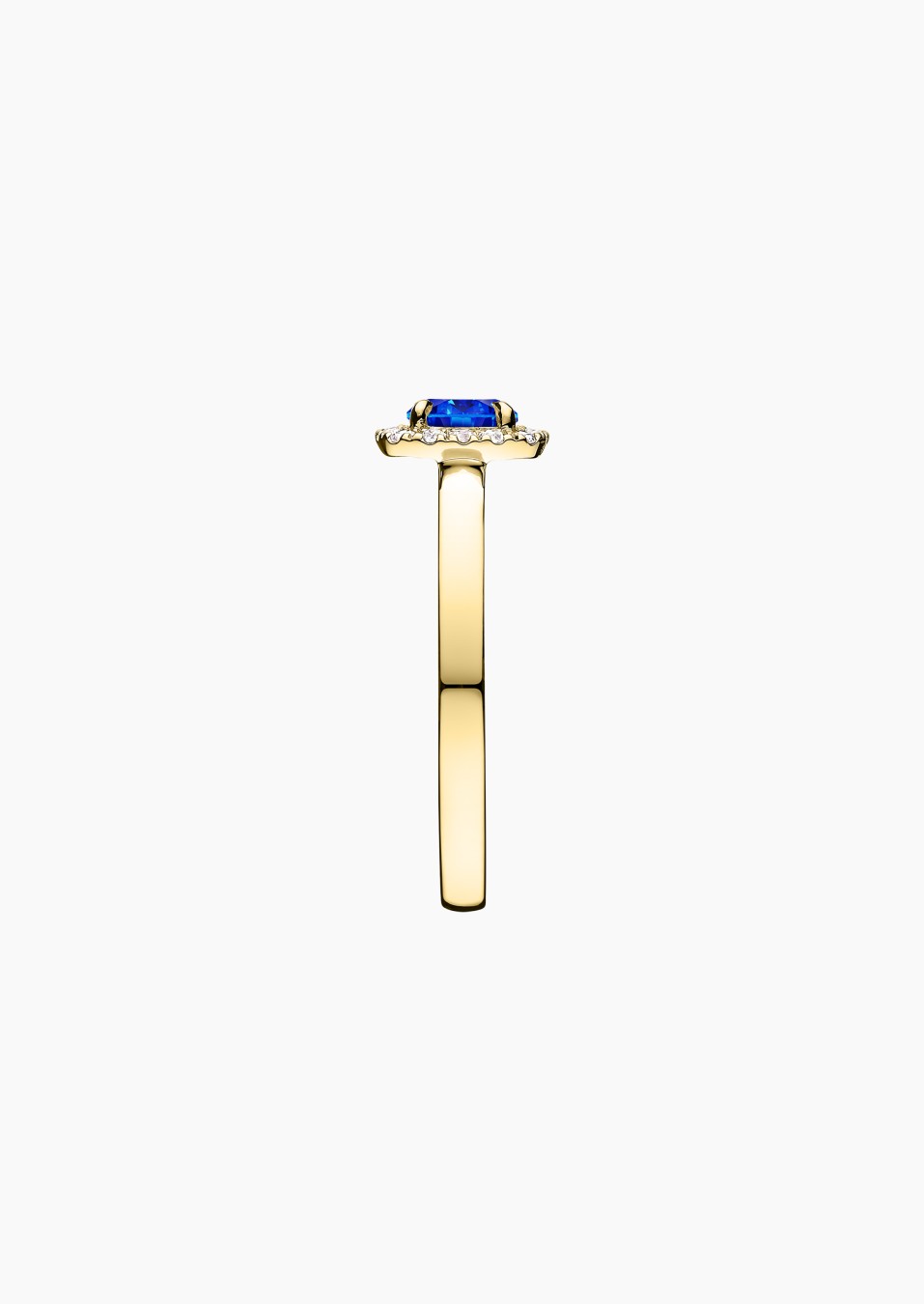 Jolie-Rose solitaire in gold, sapphire and diamonds / Lepage Jolie-Rose solitaire in gold, sapphire and diamonds / Lepage