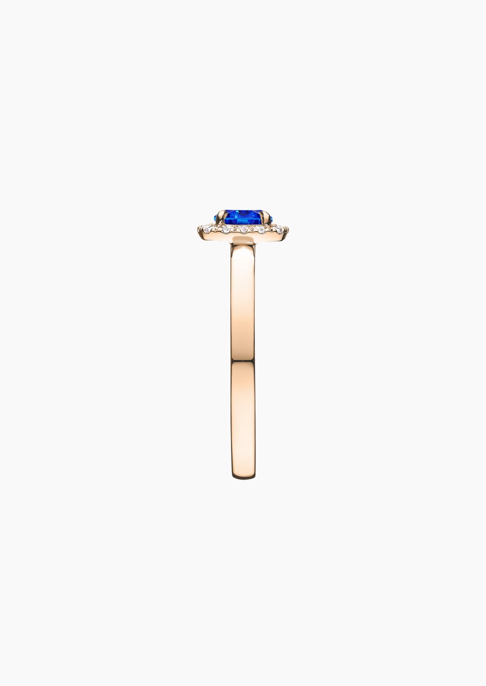 Jolie-Rose solitaire in gold, sapphire and diamonds / Lepage Jolie-Rose solitaire in gold, sapphire and diamonds / Lepage