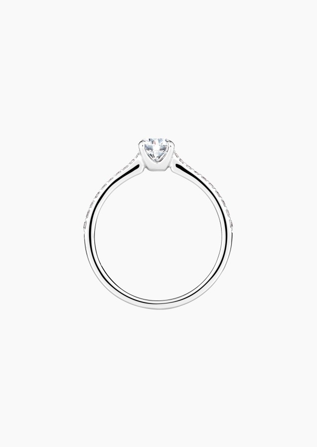 Demoiselle solitaire in gold and diamonds / Lepage