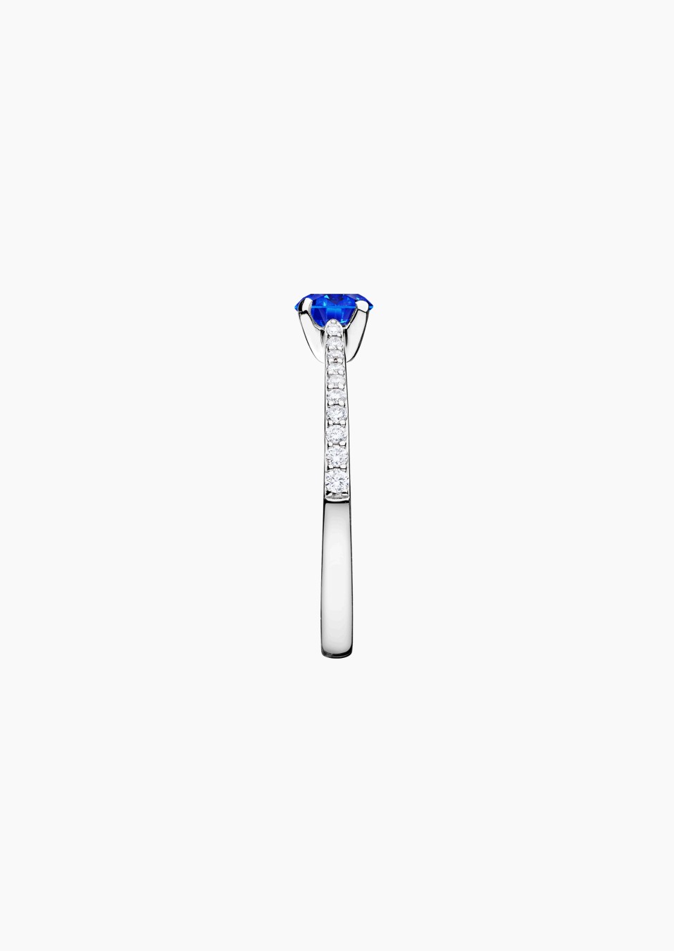 Demoiselle solitaire in gold, sapphire and diamonds / Lepage Demoiselle solitaire in gold, sapphire and diamonds / Lepage