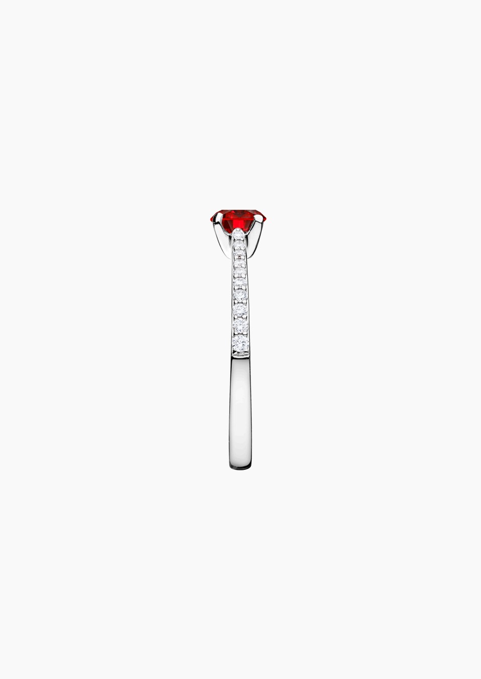 Demoiselle solitaire in gold, ruby and diamonds / Lepage Demoiselle solitaire in gold, ruby and diamonds / Lepage