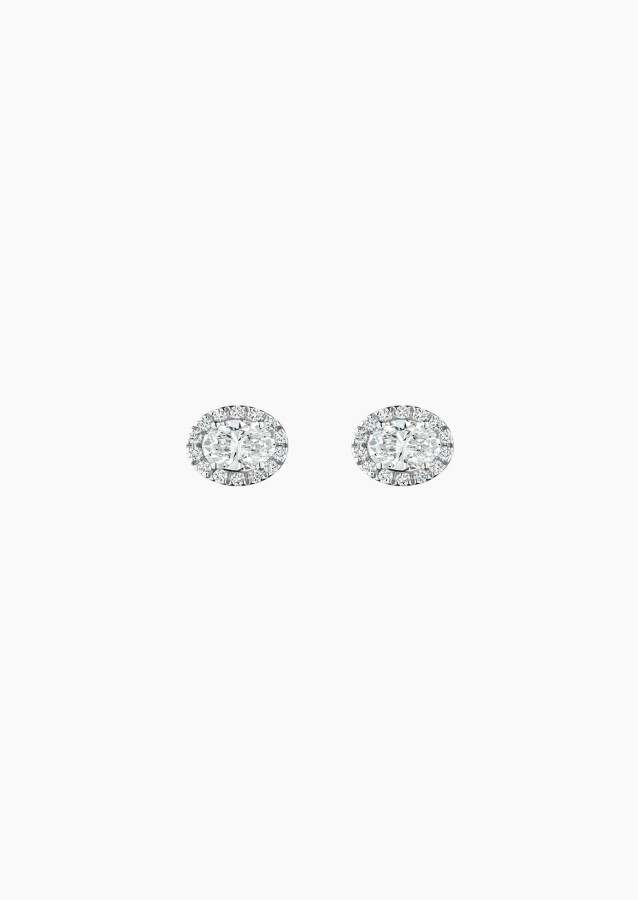 Eleanor earrings in gold and diamonds / Lepage