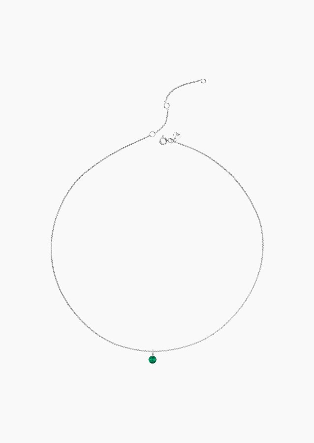 Collier Flirt en or, émeraude et diamants / Lepage