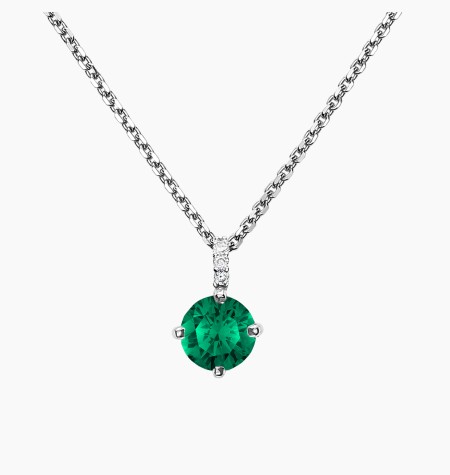 
                                                                                    Flirt necklace in gold, emerald and diamonds / Lepage
                                                                            