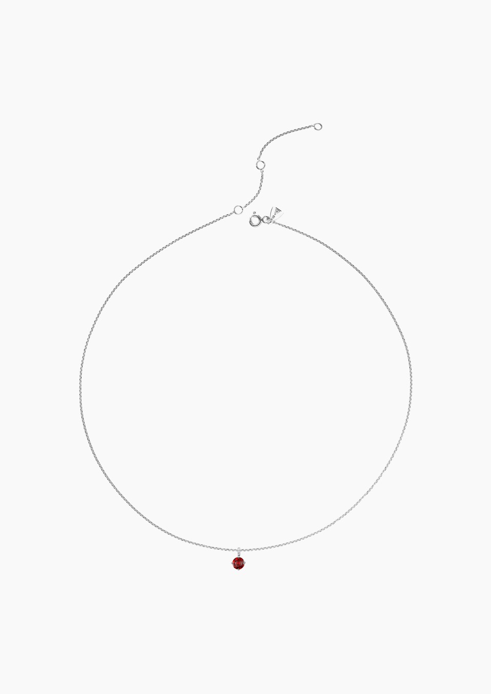 Flirt necklace in gold, ruby and diamonds / Lepage