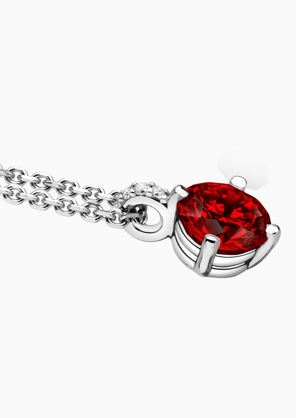 Collier Flirt en or, rubis et diamants / Lepage Collier Flirt en or, rubis et diamants / Lepage