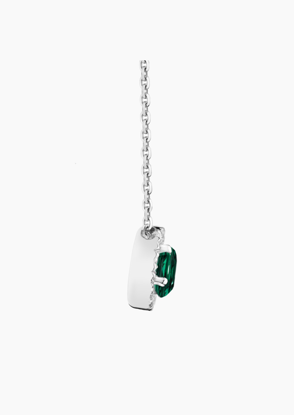Eleanor necklace in gold, emerald and diamonds / Lepage