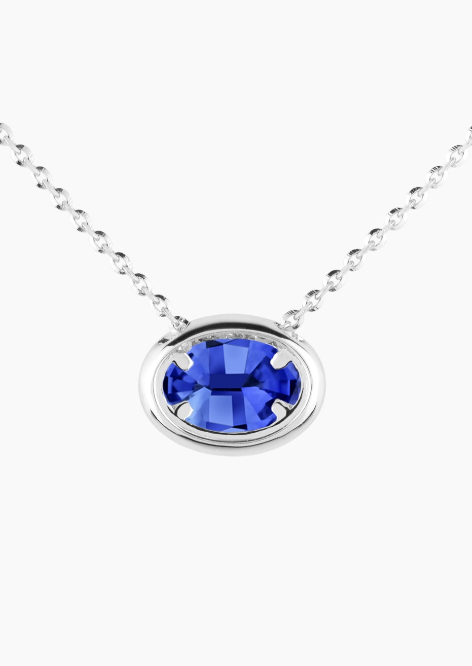 Eleanor necklace in gold, sapphire and diamonds / Lepage