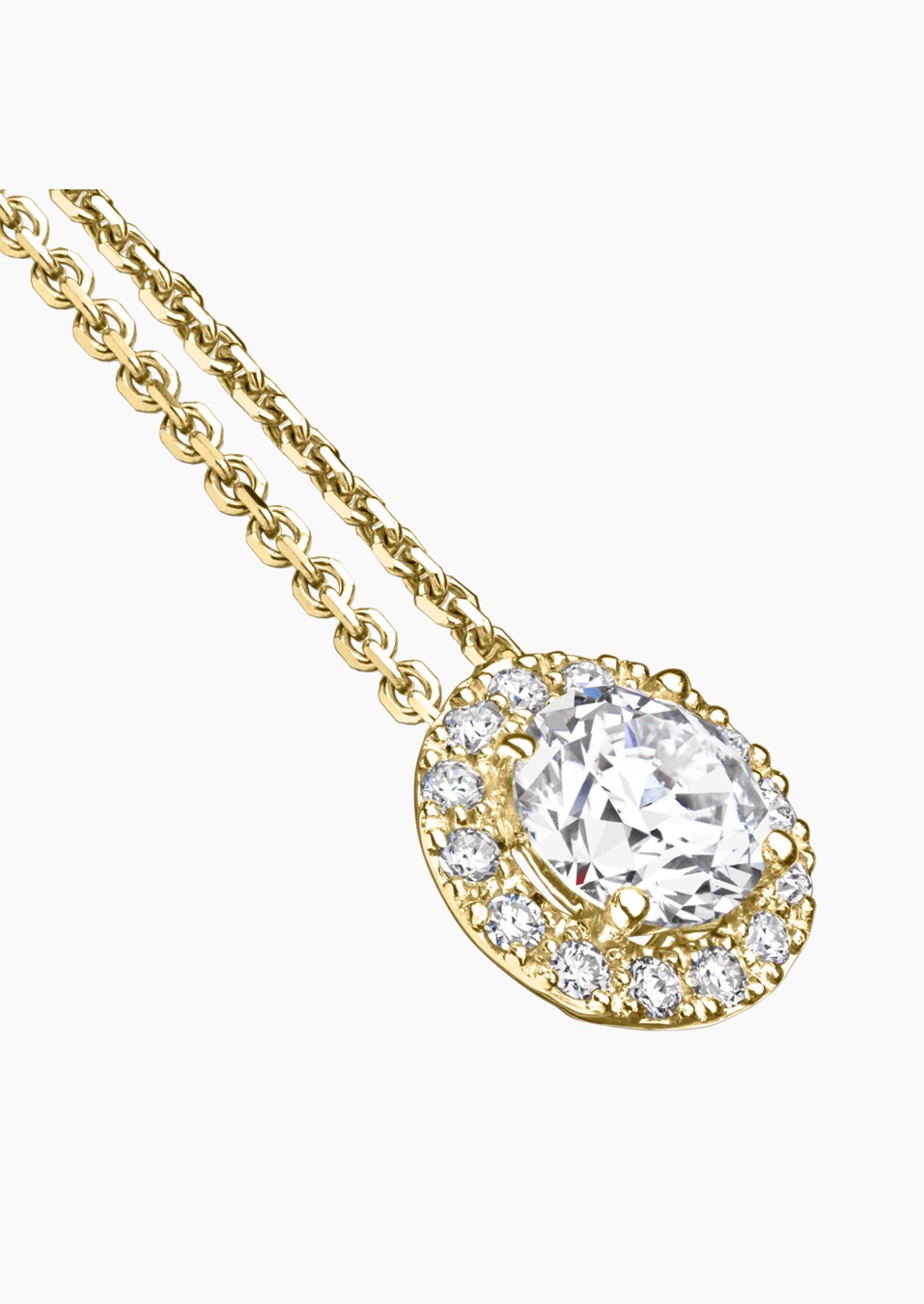 Coquette necklace in gold and diamonds / Lepage