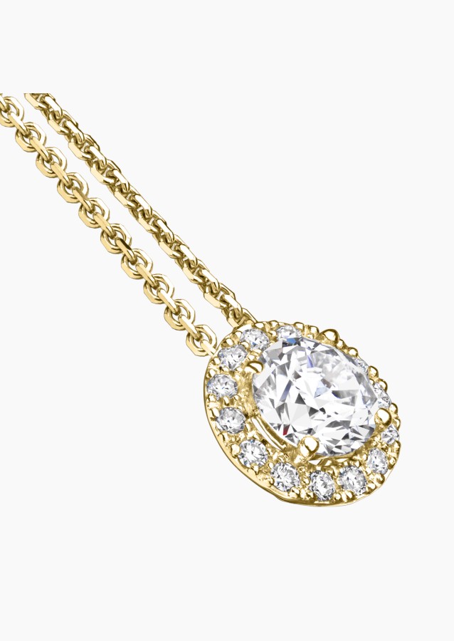 Collier coquette en or et diamants / Lepage