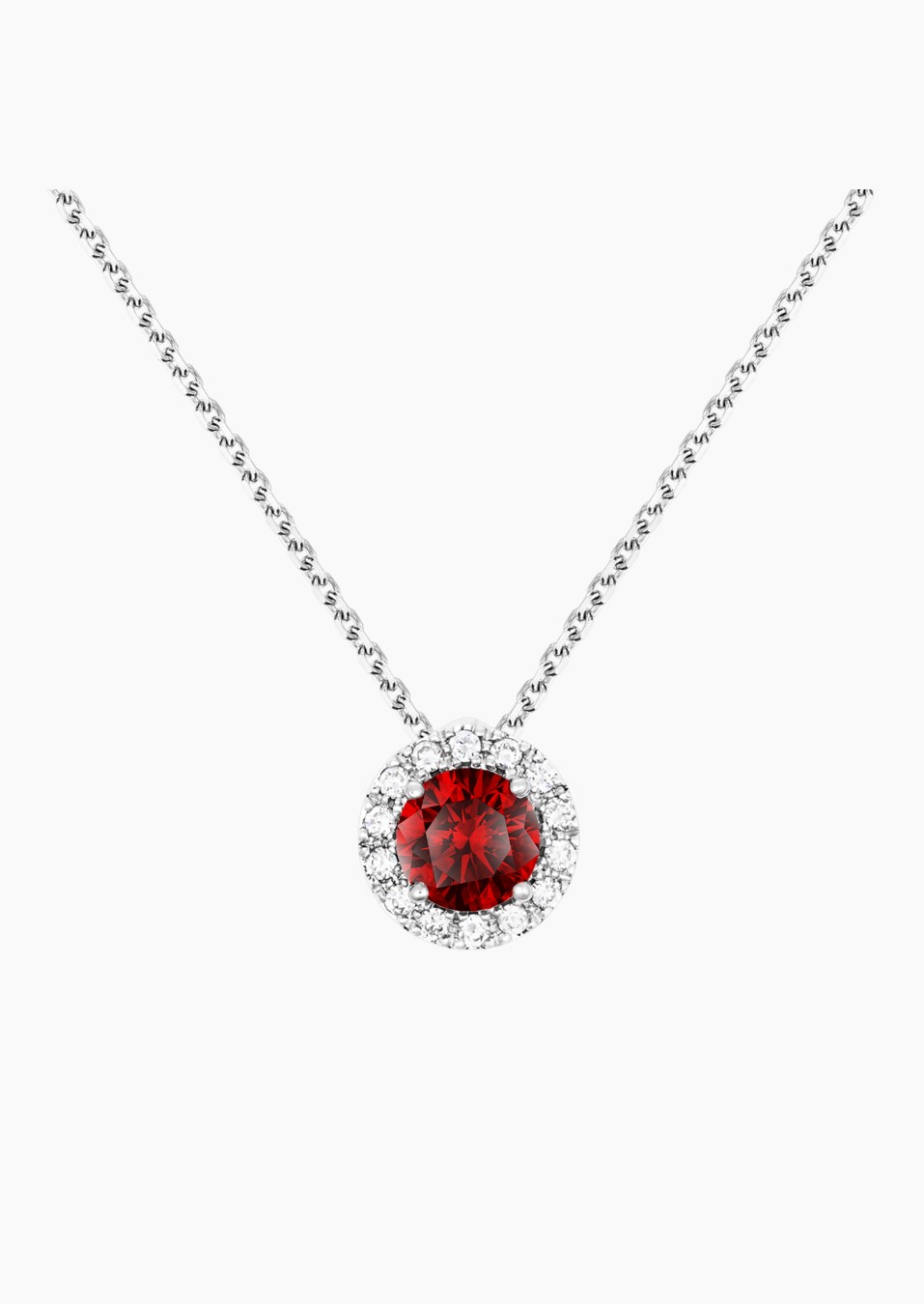 Collier Coquette en or, rubis et diamants / Lepage