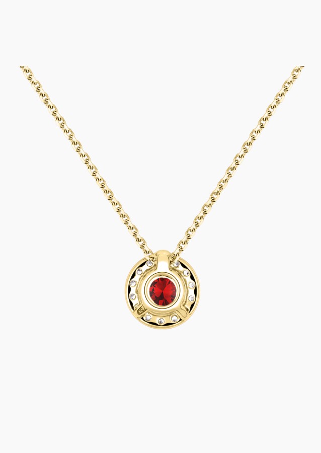 Coquette necklace in gold, ruby and diamonds / Lepage