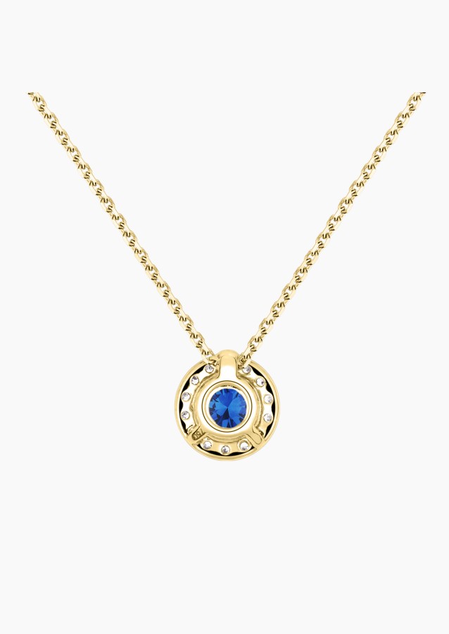 Coquette necklace in gold, sapphire and diamonds / Lepage