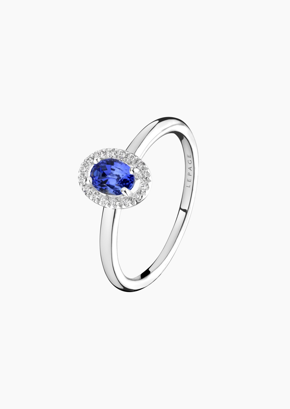 Antoinette ring in gold, sapphire and diamonds / Lepage